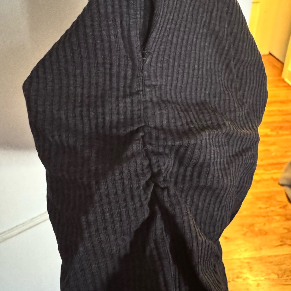 Lululemon Ribbed Tank •Racerback• Side Ruching • Heathered Black - Picture 7 of 8